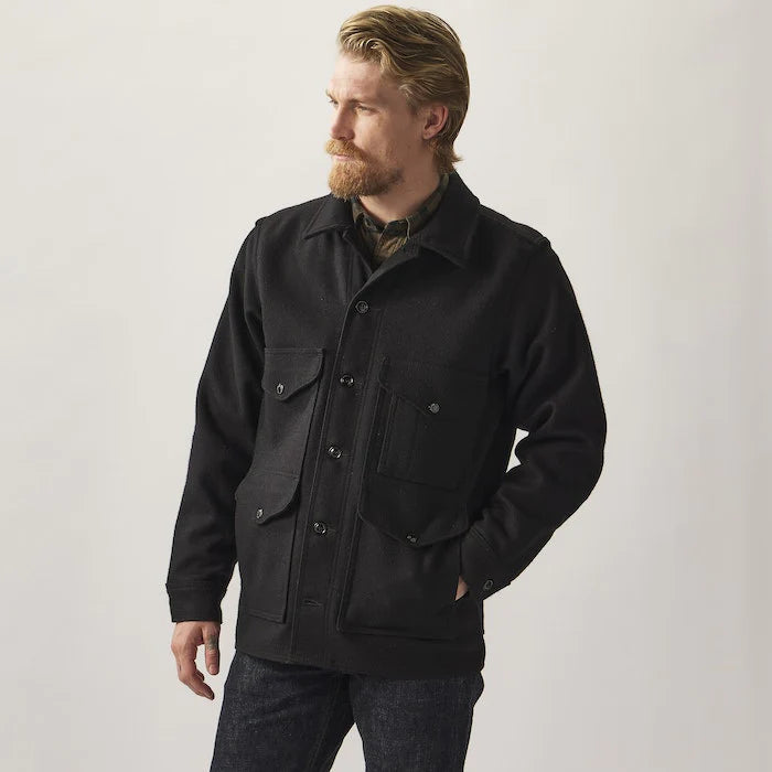 FILSON - MACKINAW WOOL CRUISER JACKET - DARK NAVY