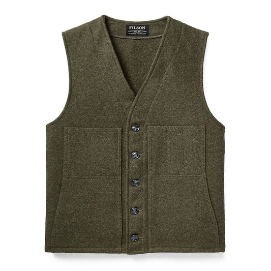 FILSON - MACKINAW WOOL VEST - FOREST GREEN