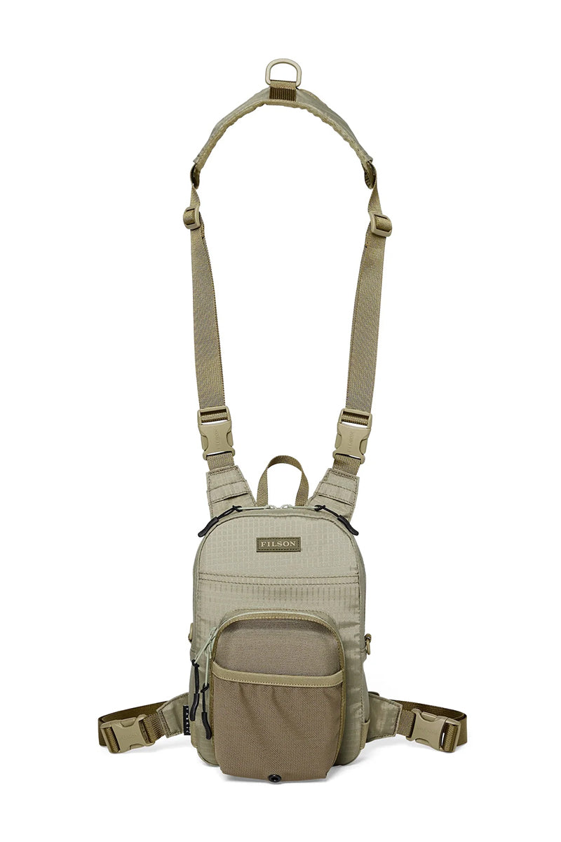 Filson Fly Fishing Tackle Chest Pack Vest Tan フィルソン フライフィッシング タックル チェスト パック  ドライフィニッシュタンカラー ビンテージモデル オリジナル