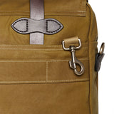 FILSON - 24 HOUR TIN CLOTH BRIEFCASE - DARK TAN