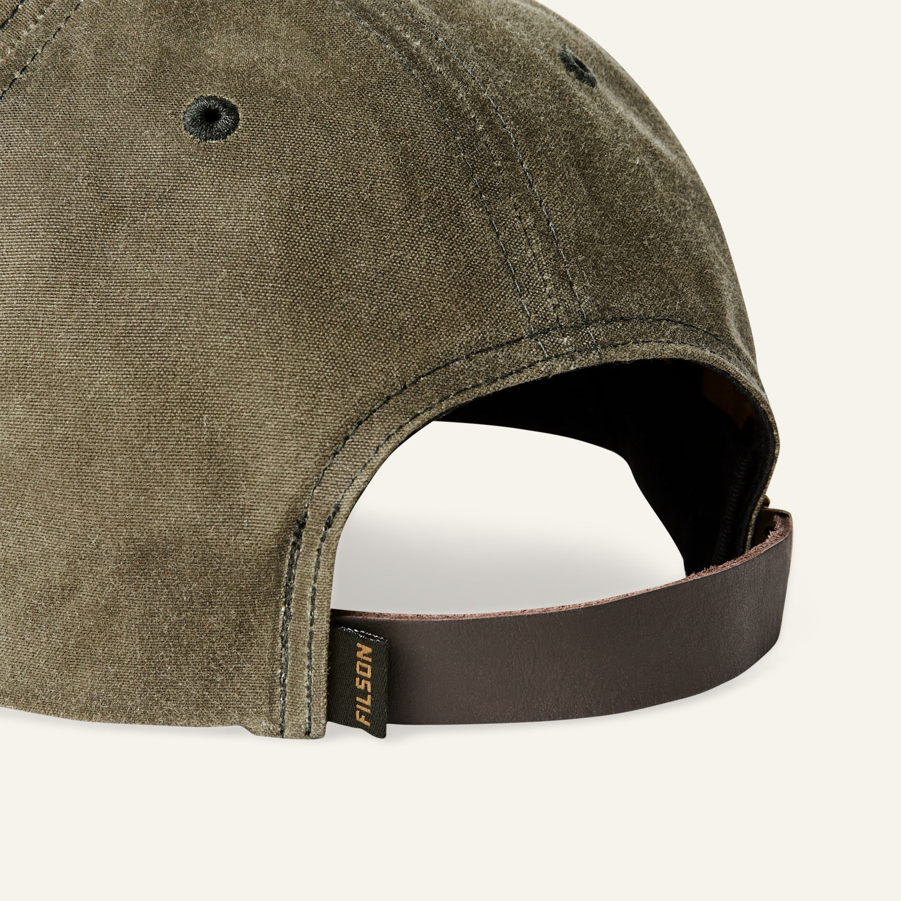 FILSON - OIL TIN LOW PROFILE LOGGER CAP - OTTER GREEN