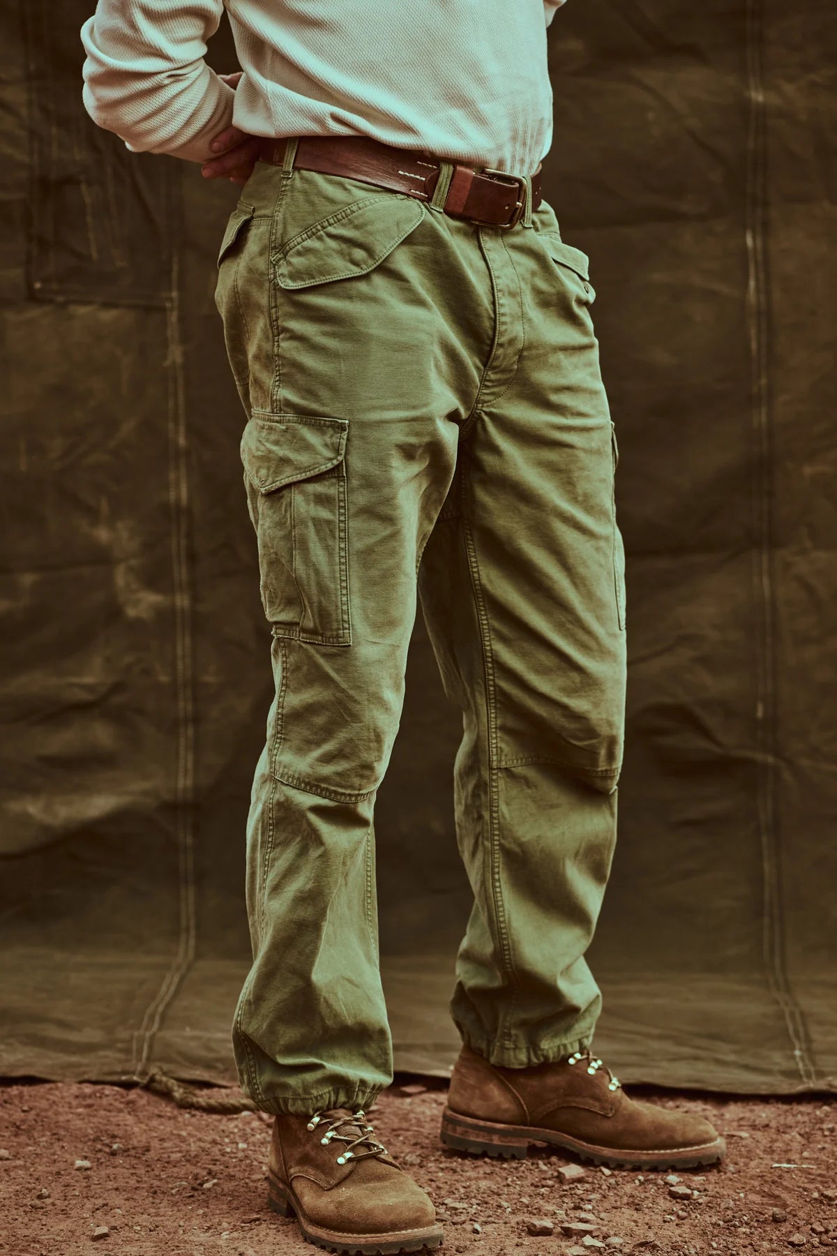 FILSON - FIELD CARGO PANTS - WASHED FATIGUE GREEN