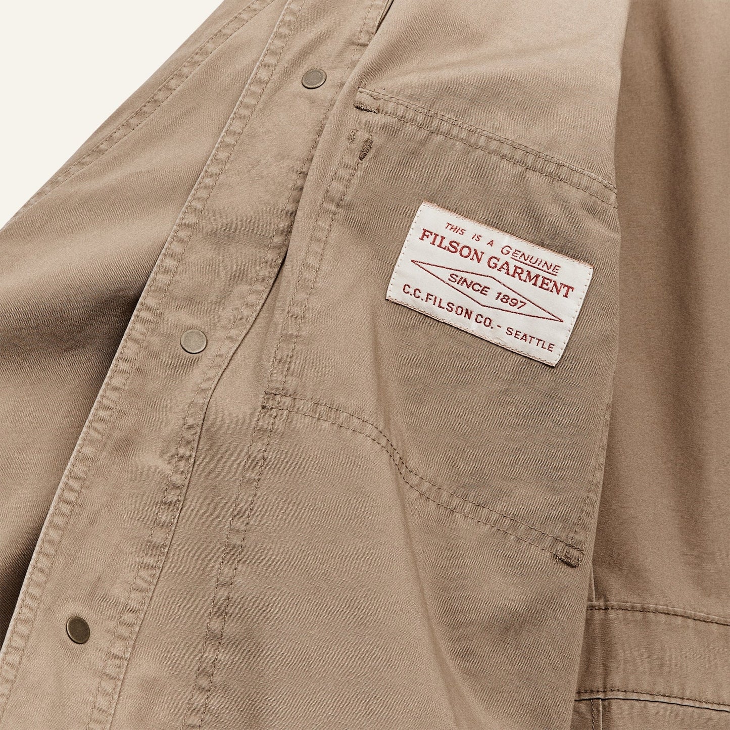 FILSON - SAFARI CLOTH JACKET - SAFARI KHAKI