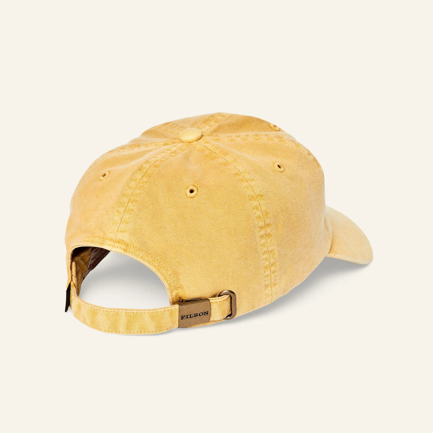 FILSON - WASHED LOW-PROFILE LOGGER CAP - LEMON / ELK