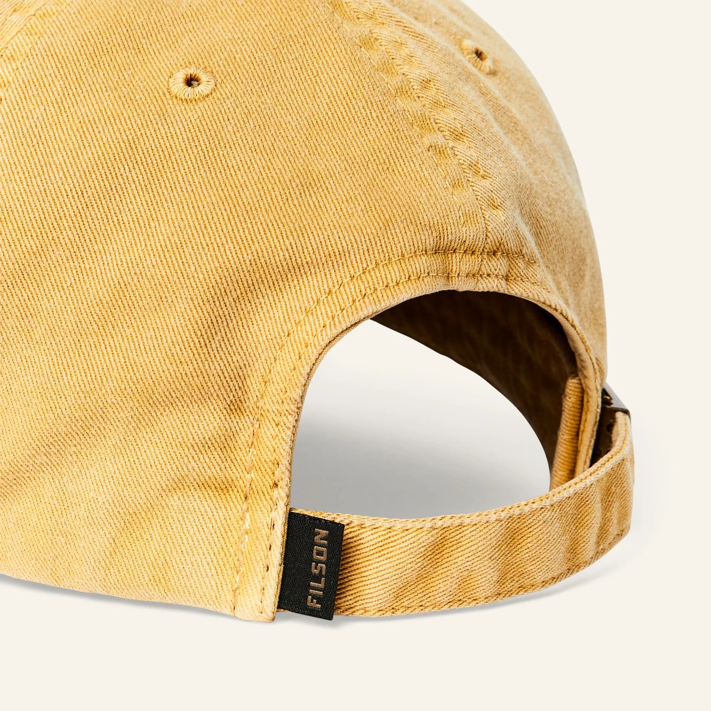 FILSON - WASHED LOW-PROFILE LOGGER CAP - LEMON / ELK