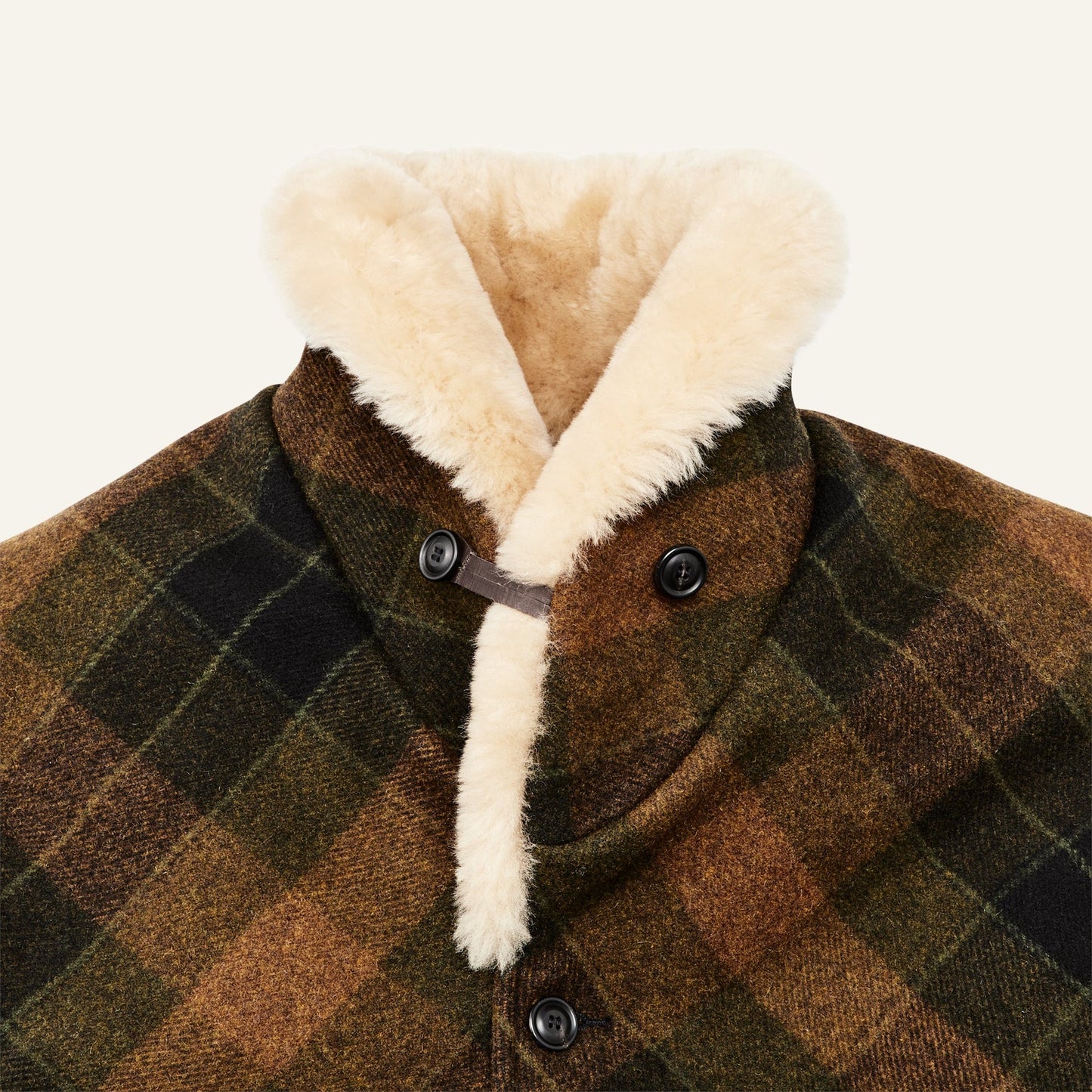 FILSON - LINED WOOL PACKER COAT - LODEN HEATHER PLAID