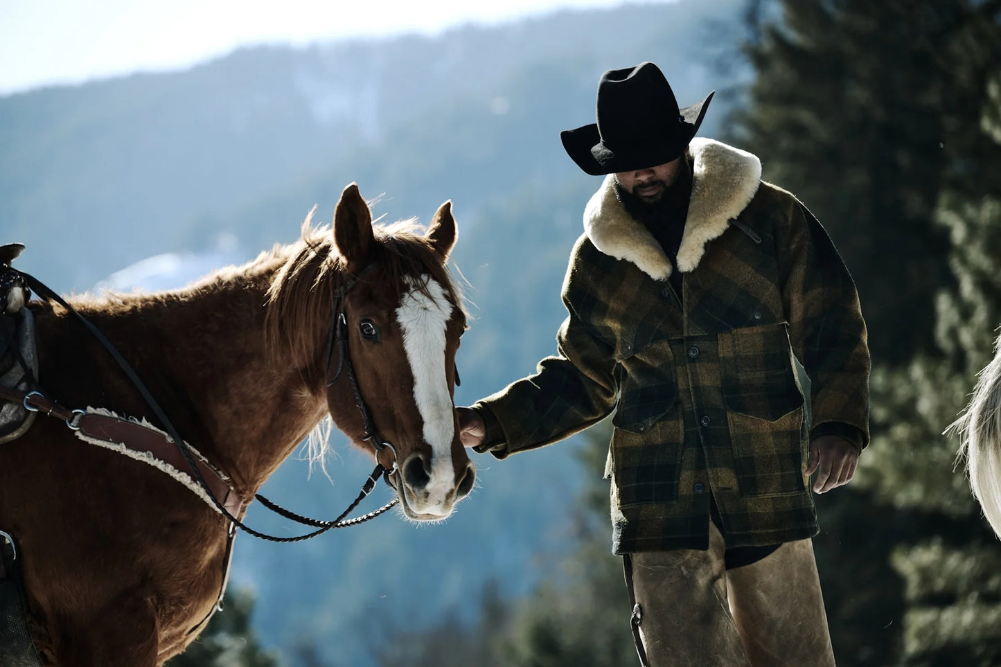 FILSON - LINED WOOL PACKER COAT - LODEN HEATHER PLAID