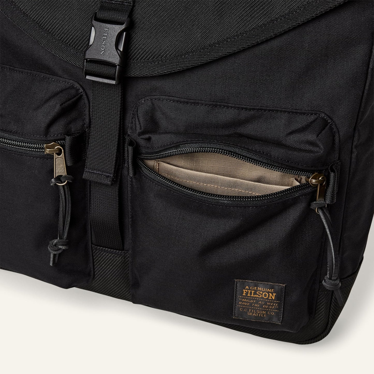 FILSON - SURVEYOR MESSENGER BAG - BLACK