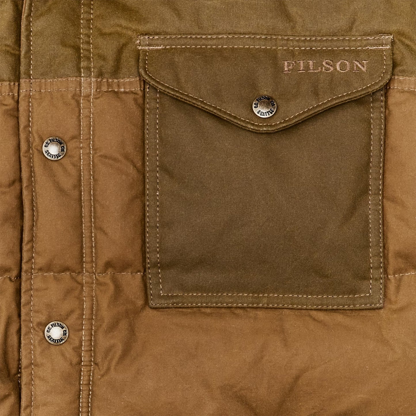 FILSON - DOWN JAC SHIRT - DARK TAN