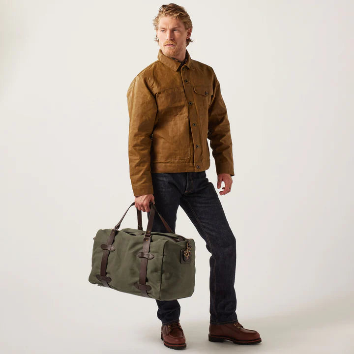 FILSON -MEDIUM RUGGED TWILL DUFFLE BAG - OTTER GREEN