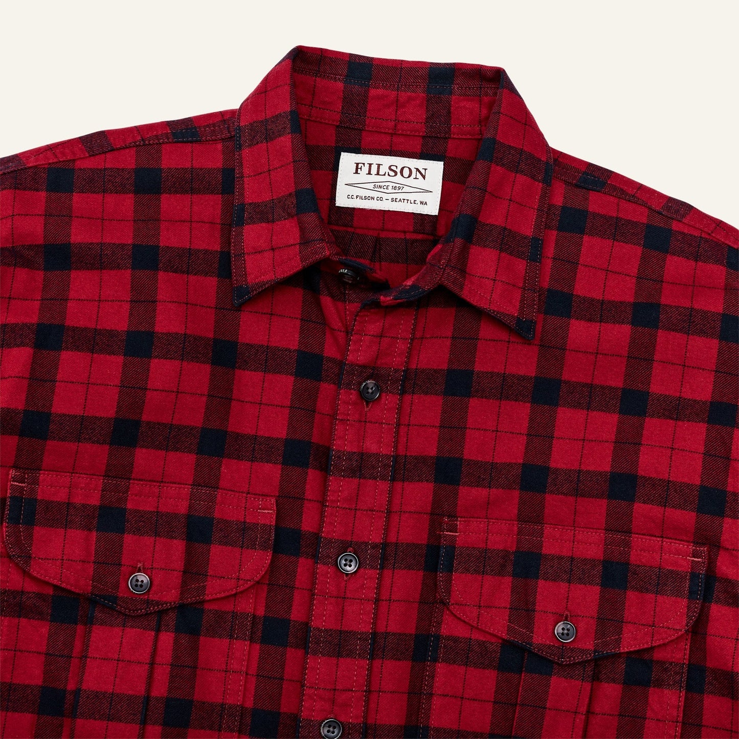 FILSON - ALASKAN GUIDE SHIRT - RED/BLACK