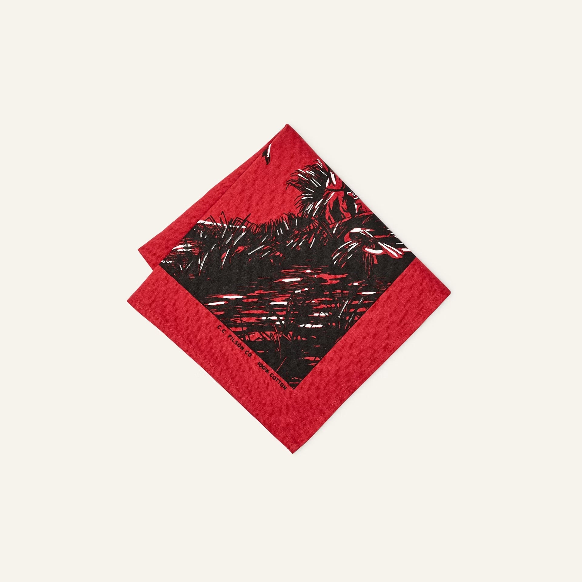 FILSON - GREAT OUTDOORS BANDANA - RED/OUTDOORSMAN