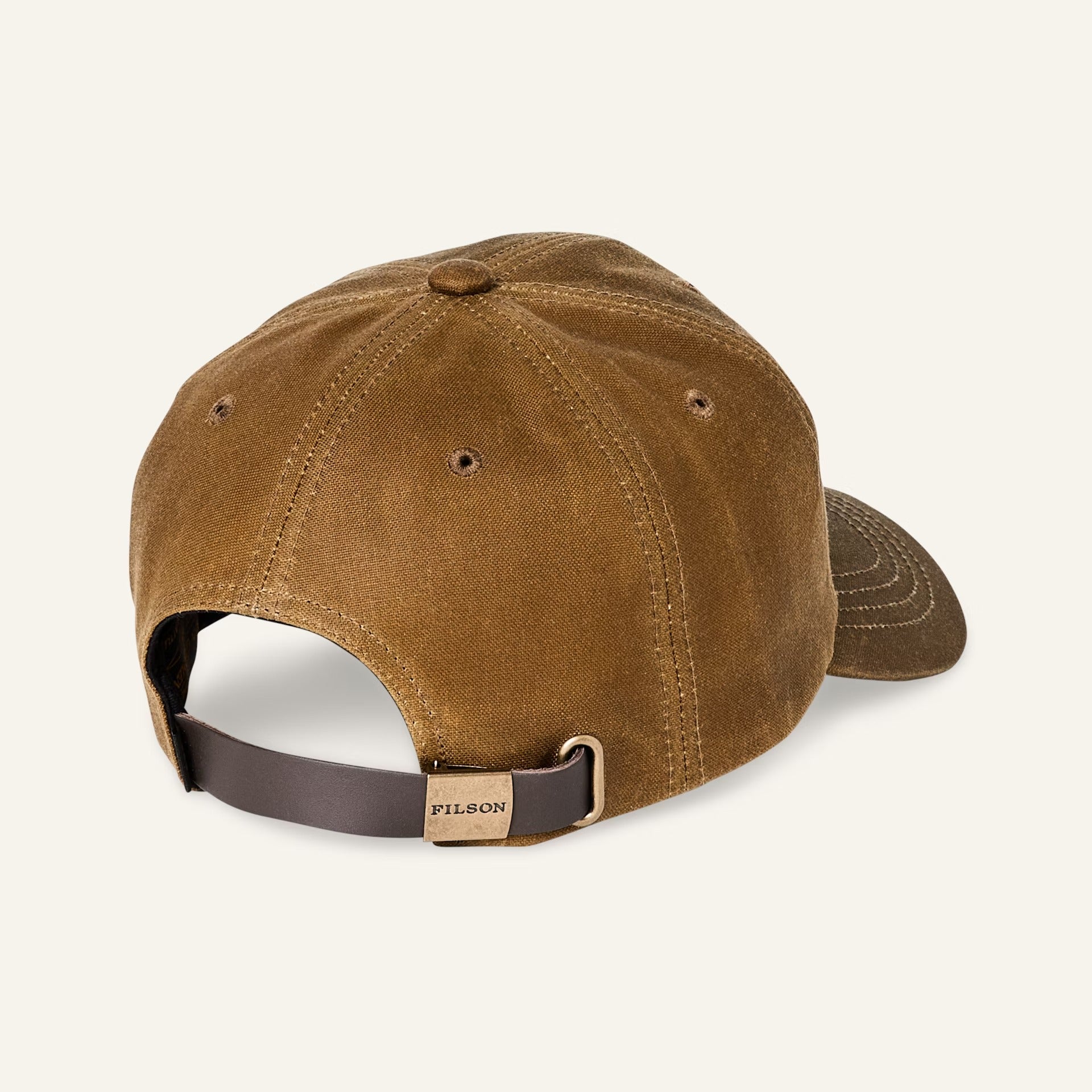 FILSON - OIL TIN LOW PROFILE LOGGER CAP - DARK TAN