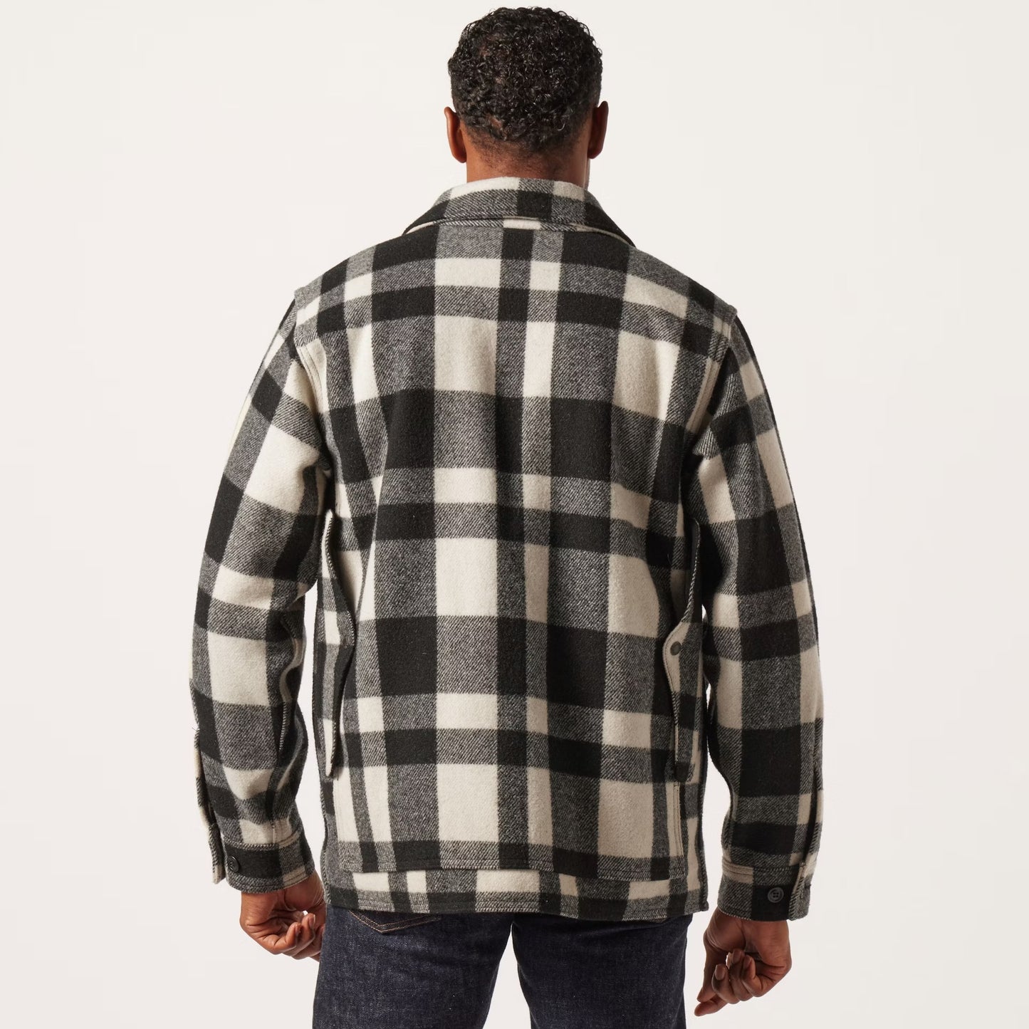 FILSON - MACKINAW WOOL CRUISER JACKET - NATURAL/BLACK HERITAGE PLAID