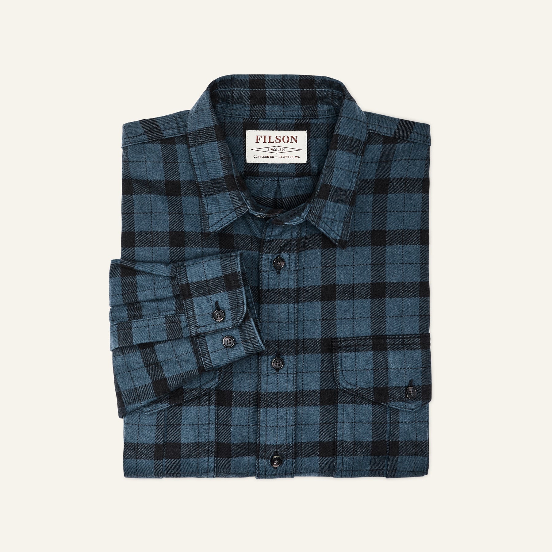 FILSON - ALASKAN GUIDE SHIRT - MIDNIGHT/BLACK