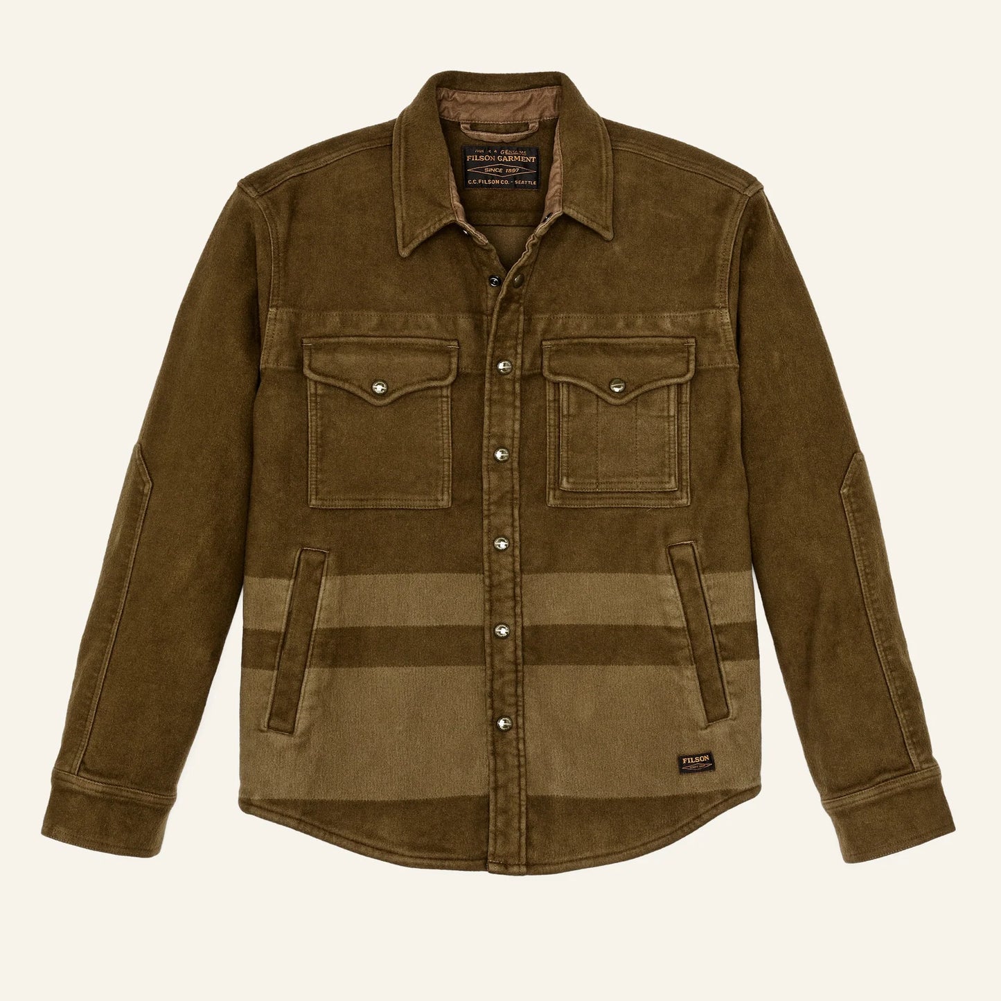 FILSON - BEARTOOTH JAC SHIRT - MARSH OLIVE BLANKET STRIPE