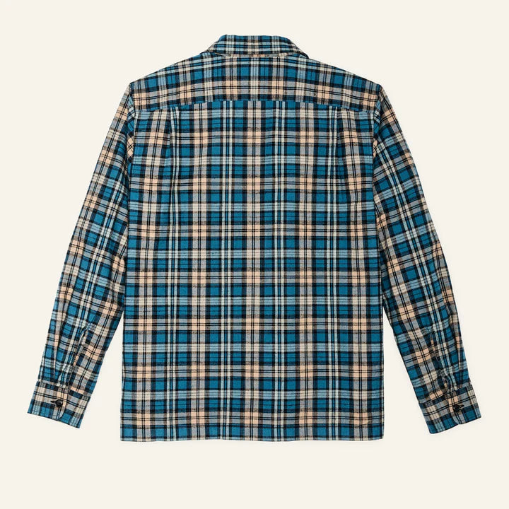 FILSON - ELK HEIGHTS CAMP SHIRT - BLUE / BLACK / KHAKI PLAID