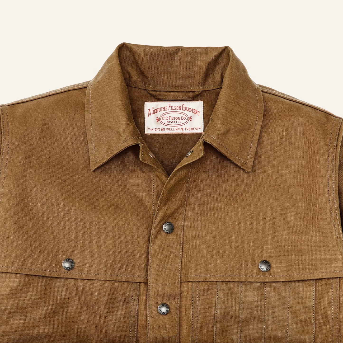 FILSON - TIN CLOTH CRUISER JACKET - DARK TAN