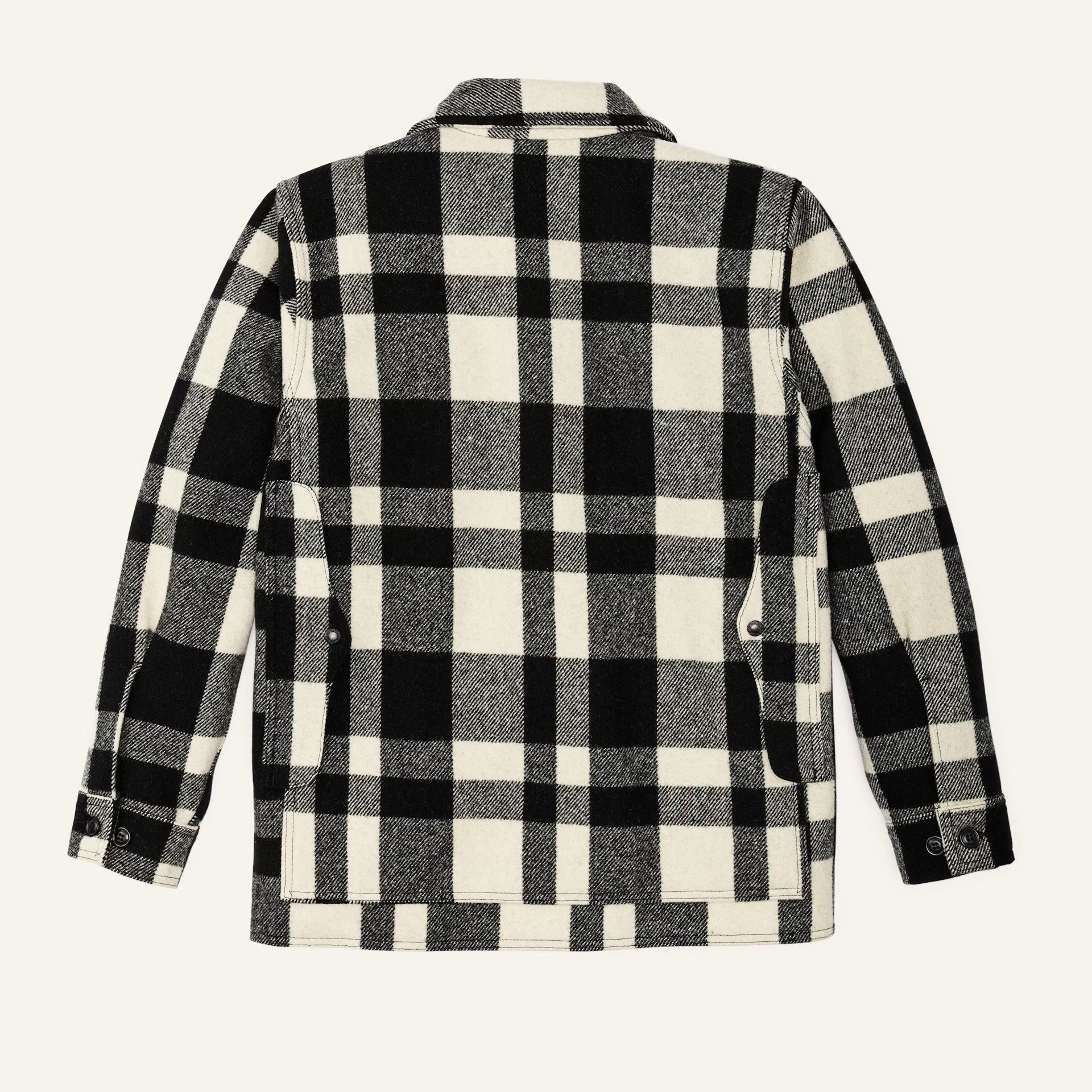 FILSON - MACKINAW WOOL CRUISER JACKET - NATURAL/BLACK HERITAGE PLAID