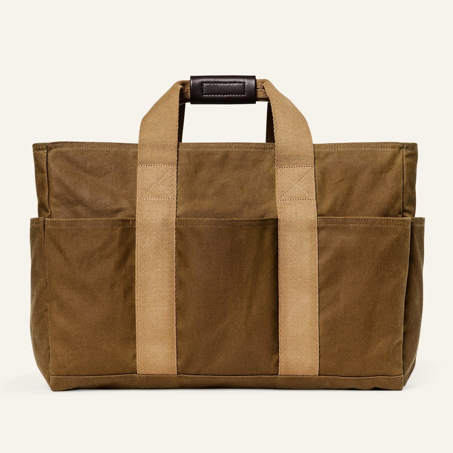 FILSON - TIN CLOTH OPEN SUPPLY TOTE - DARK TAN