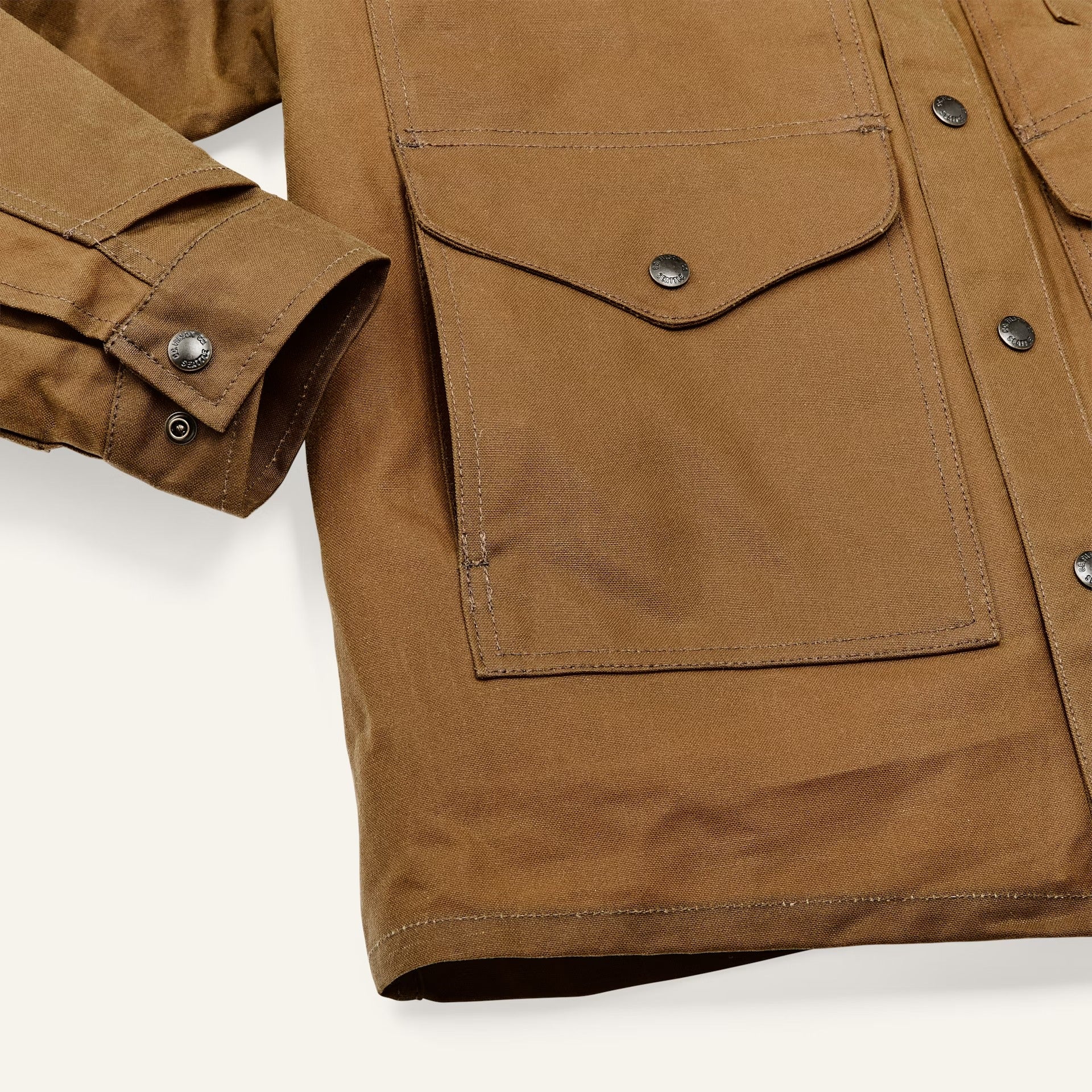 FILSON - TIN CLOTH CRUISER JACKET - DARK TAN