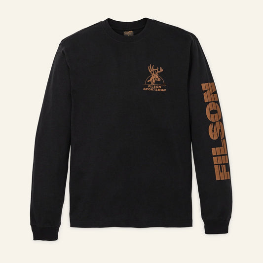 FILSON - LONG SLEEVE FRONTIER GRAPHIC TEE - BLACK / SPORTMAN