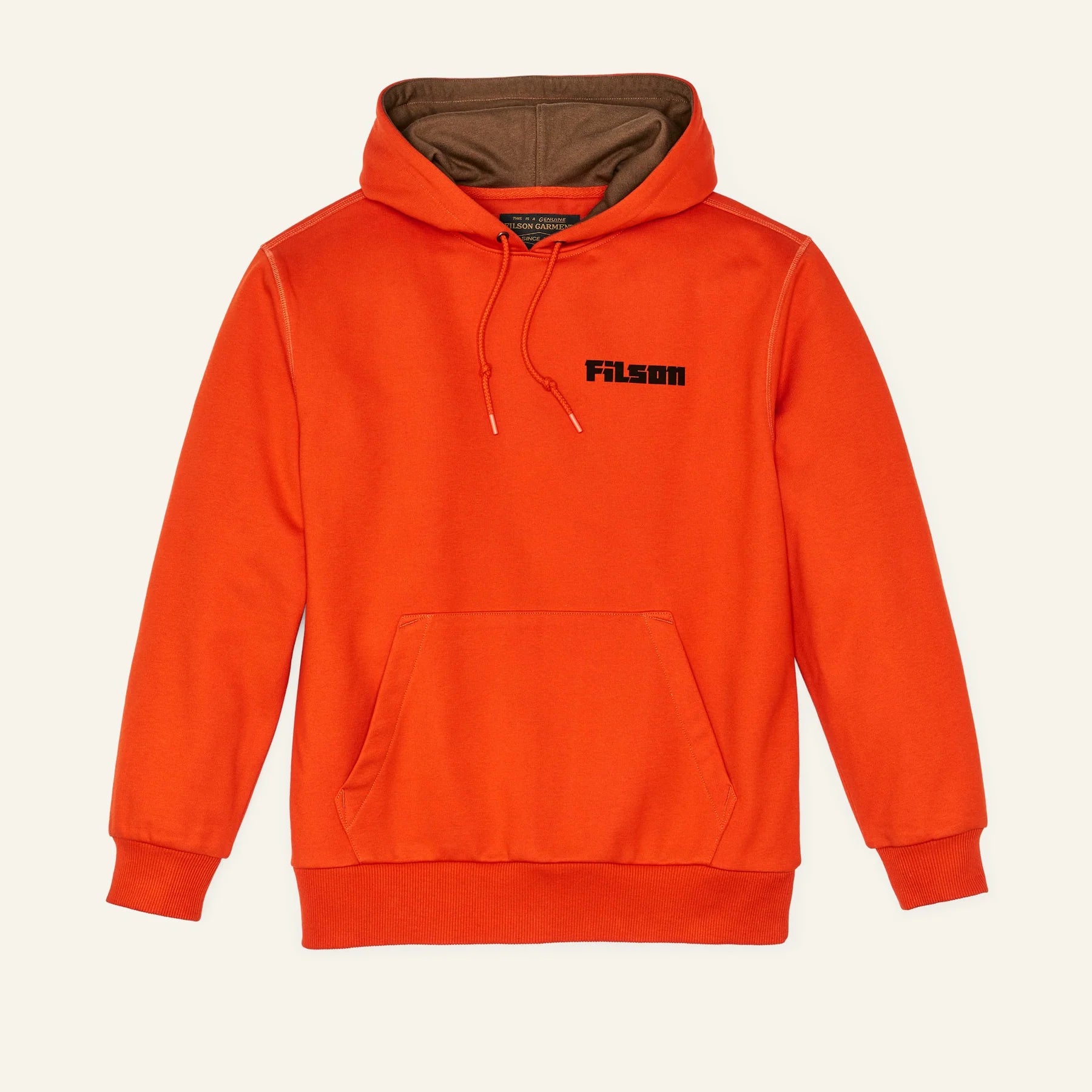 FILSON - PROSPECTOR GRAPHIC HOODIE - FLAME / GRIZZLY