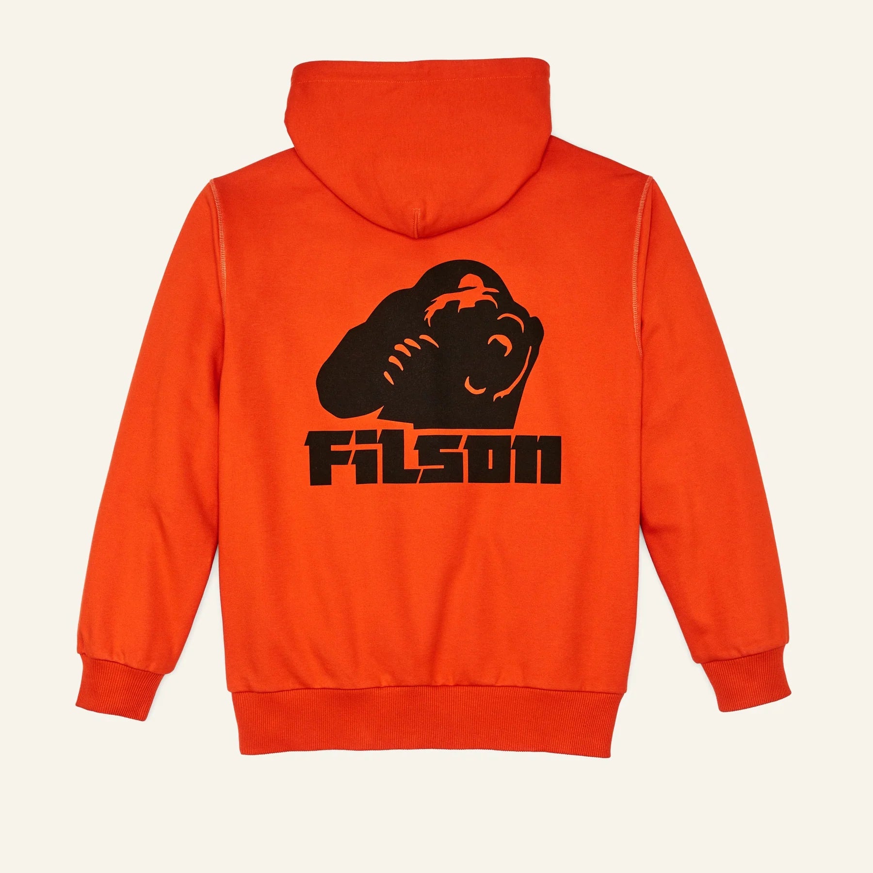 FILSON - PROSPECTOR GRAPHIC HOODIE - FLAME / GRIZZLY