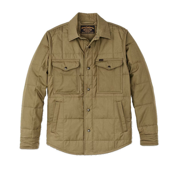 FILSON - COVER CLOTH QUILTED JAC SHIRT - OLIVE DRAB