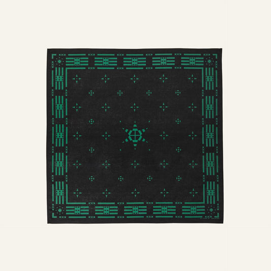 FILSON - NAVIGATOR BANDANA - BLACK/TEAL STARS