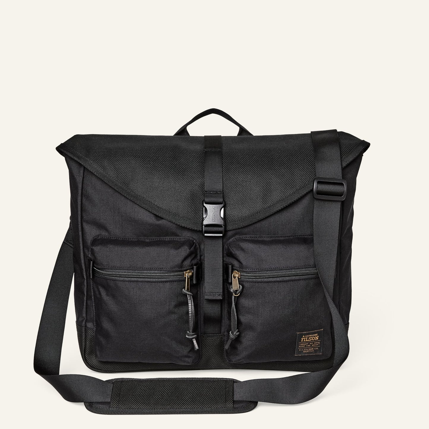 FILSON - SURVEYOR MESSENGER BAG - BLACK