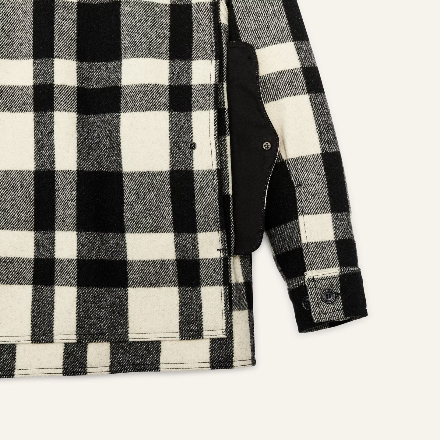 FILSON - MACKINAW WOOL CRUISER JACKET - NATURAL/BLACK HERITAGE PLAID