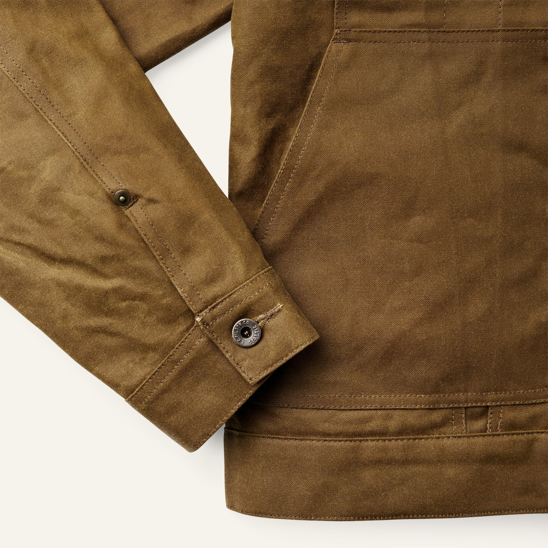 FILSON - TIN CLOTH SHORT LINED CRUISER - DARK TAN