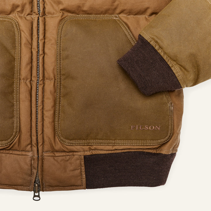 FILSON - DOWN BOMBER JACKET - DARK TAN