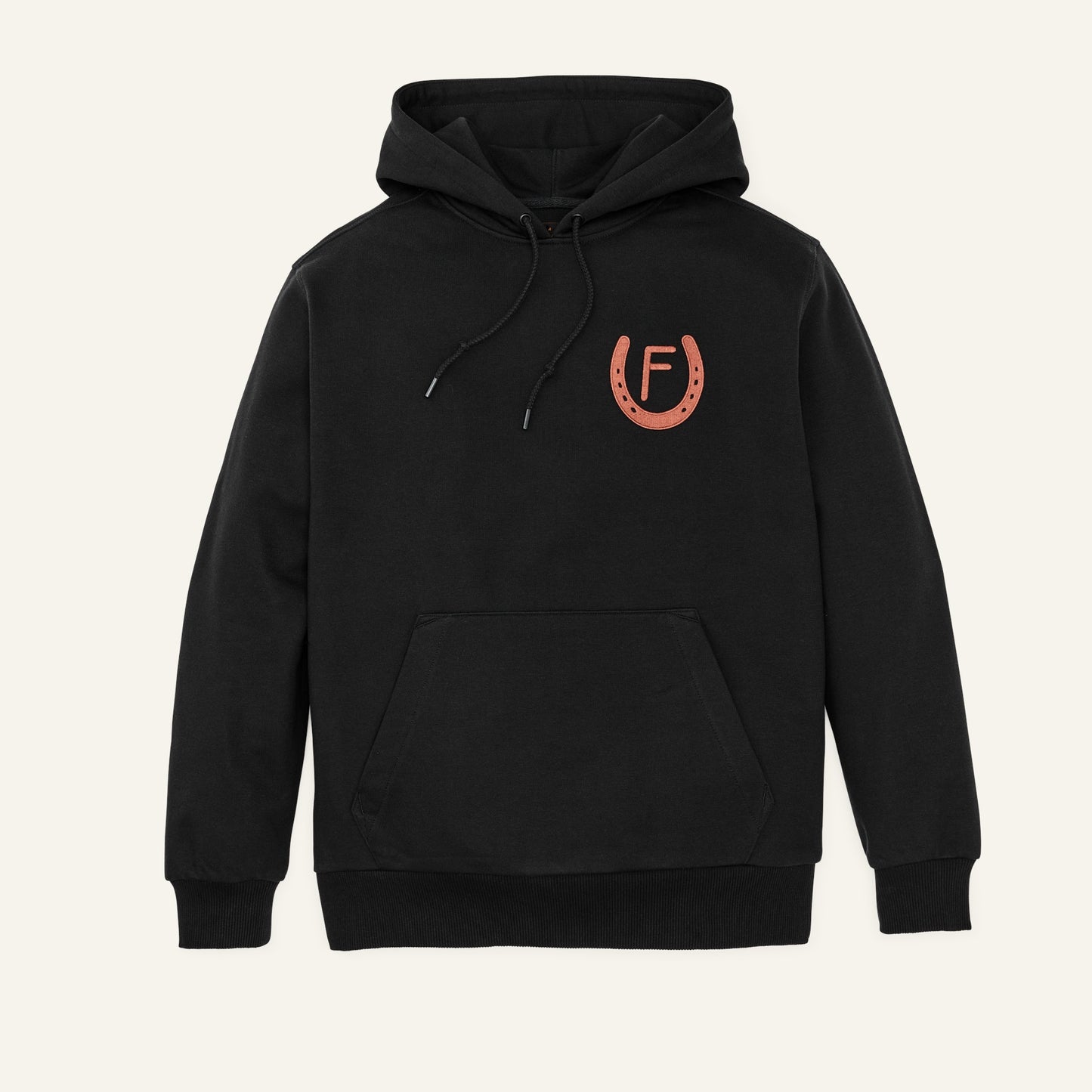 FILSON - PROSPECTOR EMBROIDERED HOODIE - BLACK / MOOSE