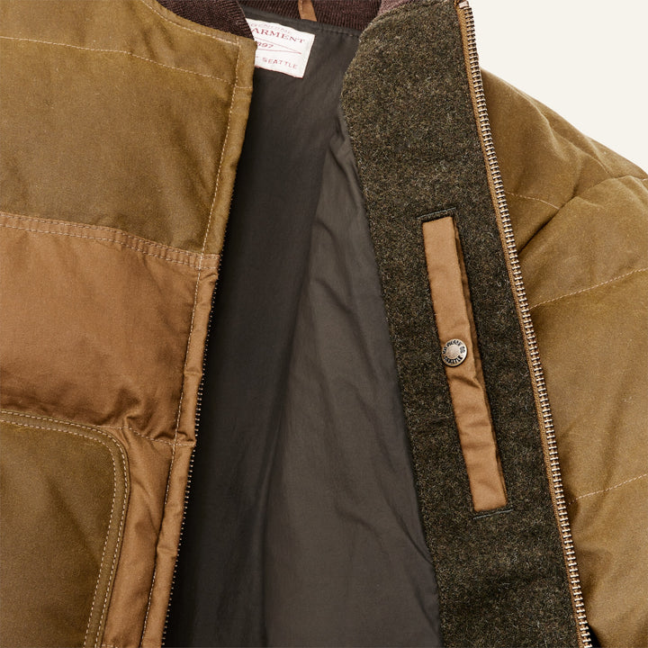 FILSON - DOWN BOMBER JACKET - DARK TAN