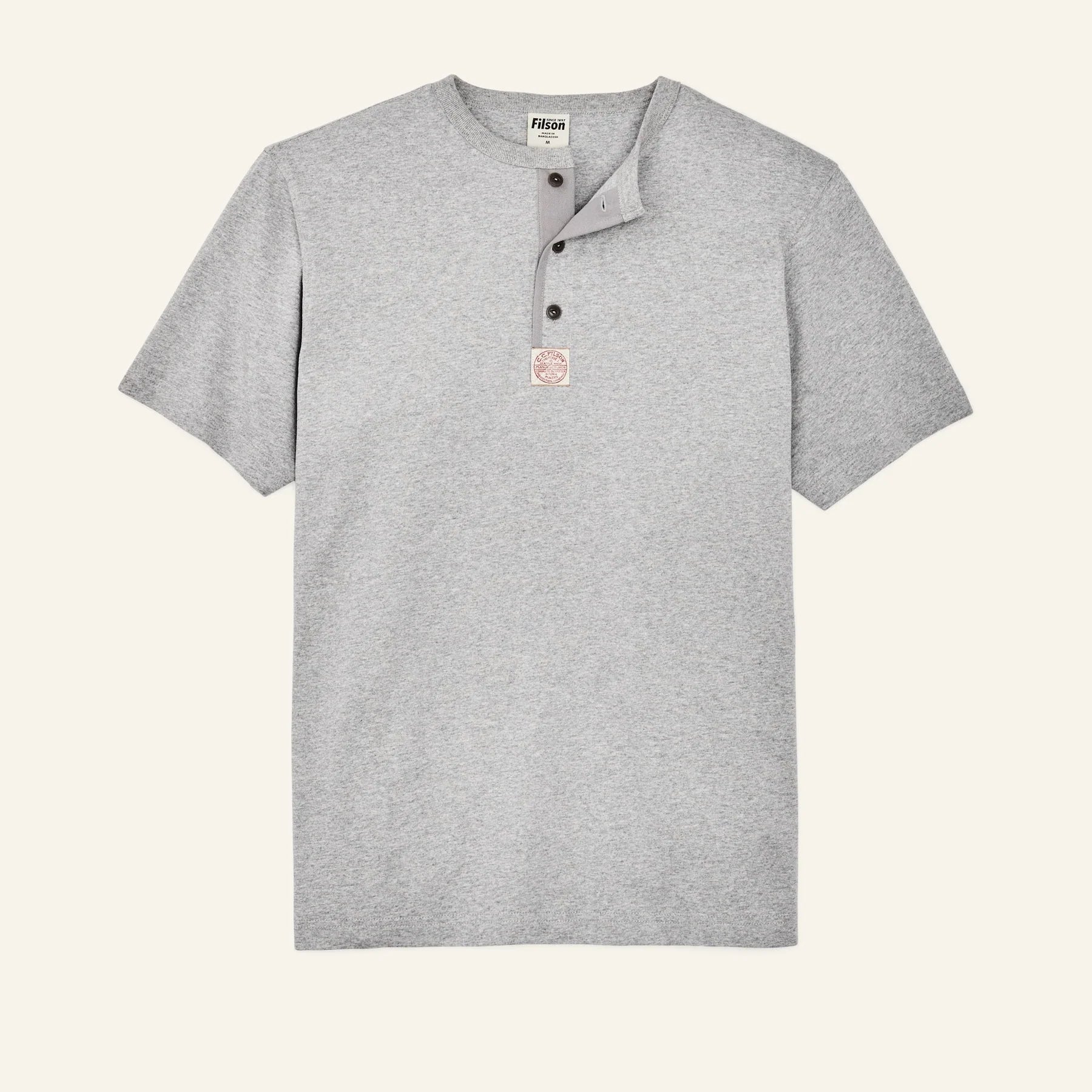 FILSON - FRONTIER HENLEY TEE - HEATHER GRAY