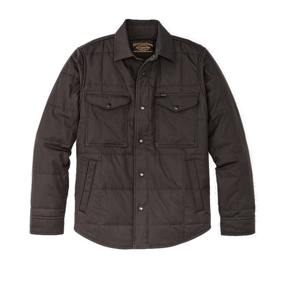 FILSON - COVER CLOTH QUILTED JAC SHIRT - CINDER