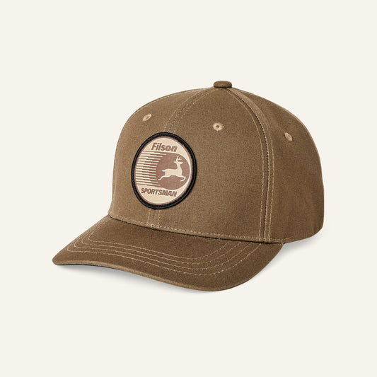 FILSON - DRY TIN CLOTH LOGGER CAP - MARSH OLIVE / SPORTSMAN