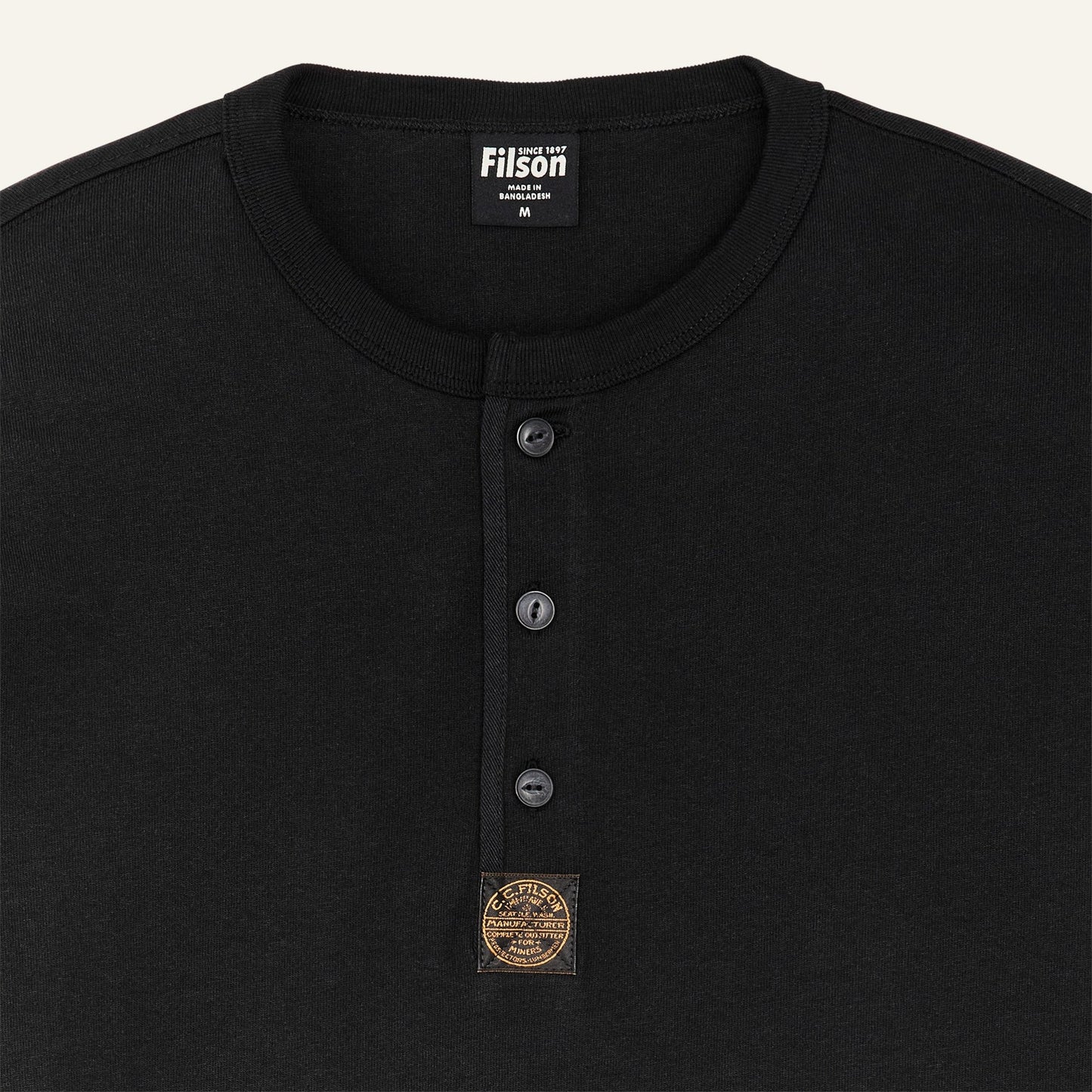 FILSON - FRONTIER HENLEY TEE - BLACK