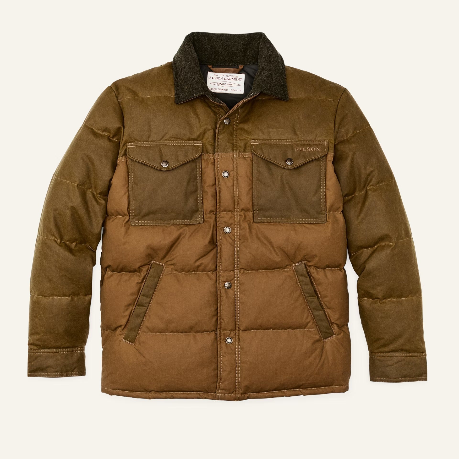 FILSON - DOWN JAC SHIRT - DARK TAN