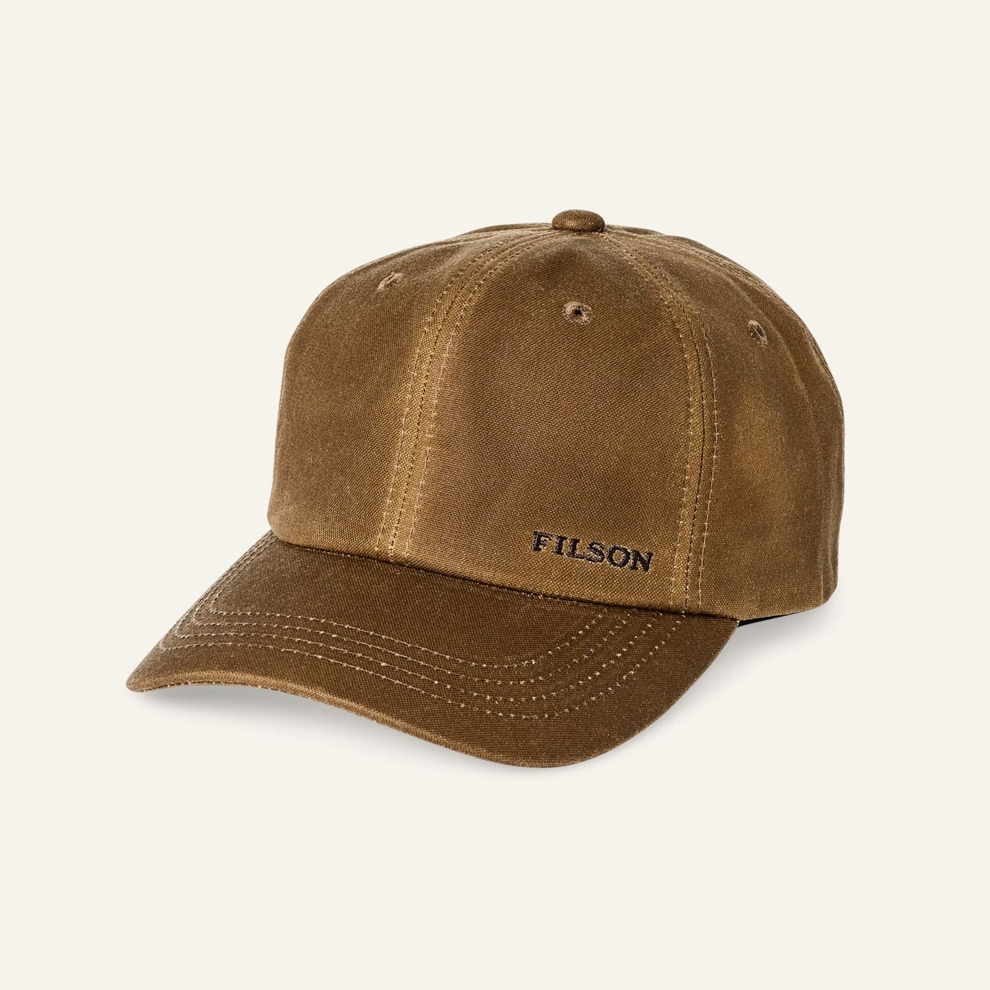 FILSON - OIL TIN LOW PROFILE LOGGER CAP - DARK TAN