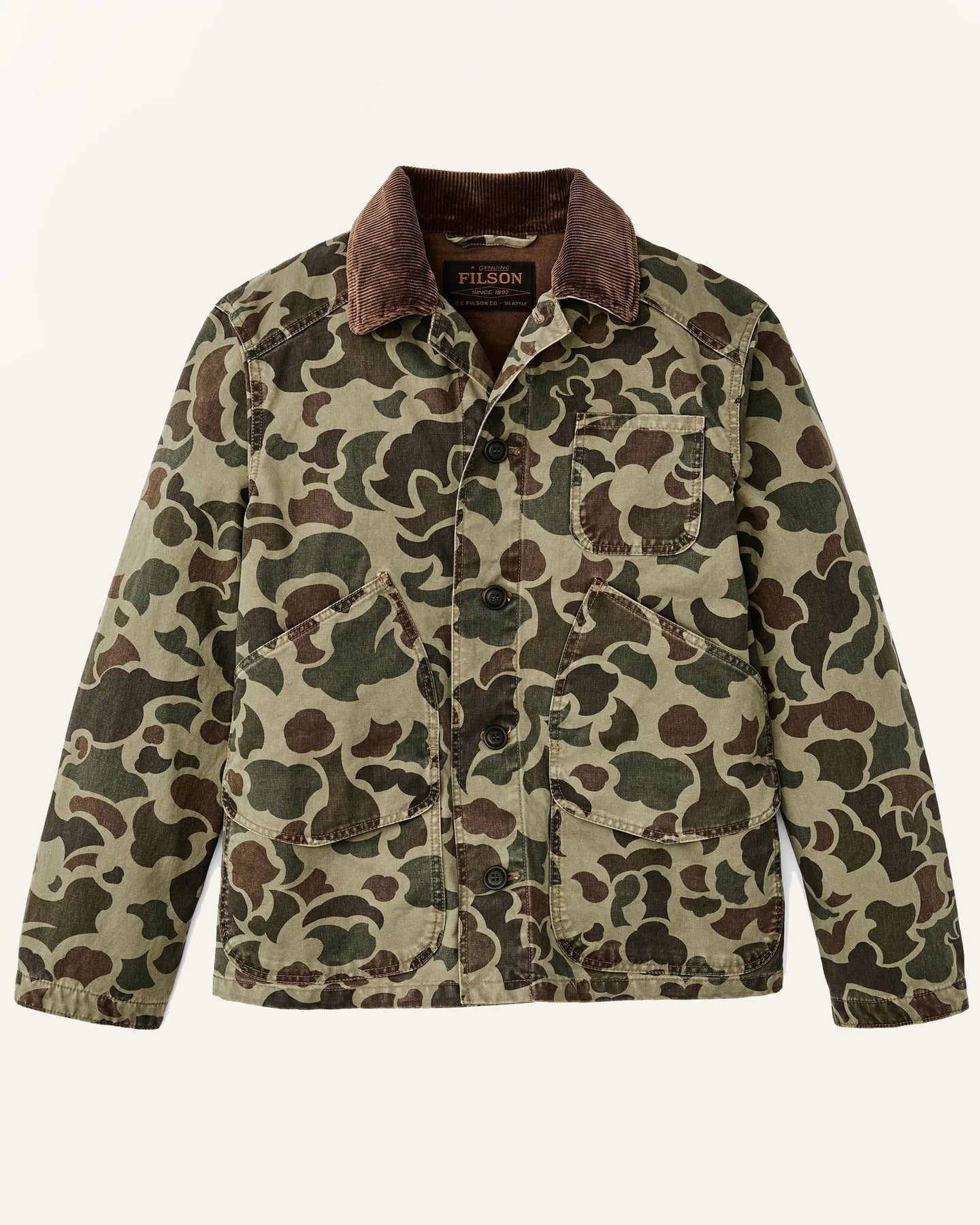 FILSON - CANVAS OUTFITTER JACKET - TUNDRA SHRUB CAMO