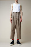 HACKNEY UNION WORKHOUSE - GILSTON CROPPED TROUSER - BEIGE