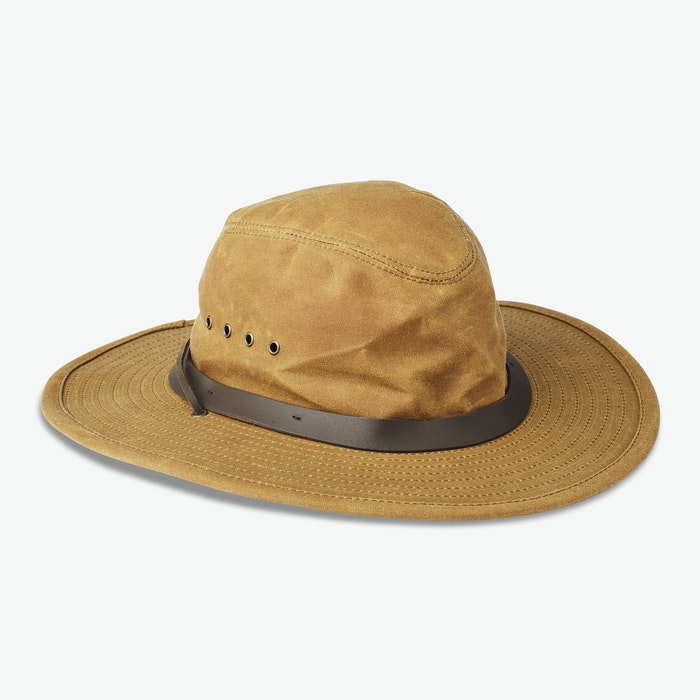 FILSON - TIN BUSH HAT DARK TAN - OIL FINISH