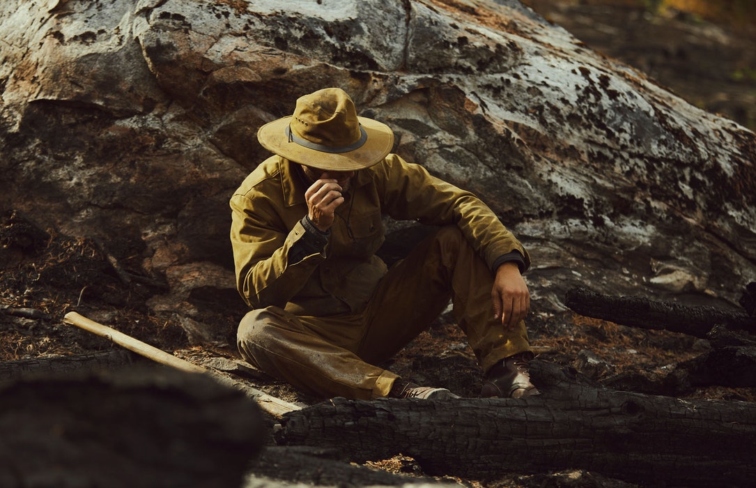 FILSON - TIN BUSH HAT DARK TAN - OIL FINISH