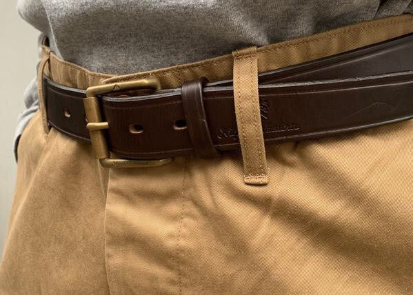 Nigel Cabourn - MAIN LINE 40s ARMY BELT - PEAT LABEL