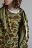 Nigel Cabourn - EMBROIDED ARROW HOODIE  IN CAMO - THE ARMY GYM COLLECTION