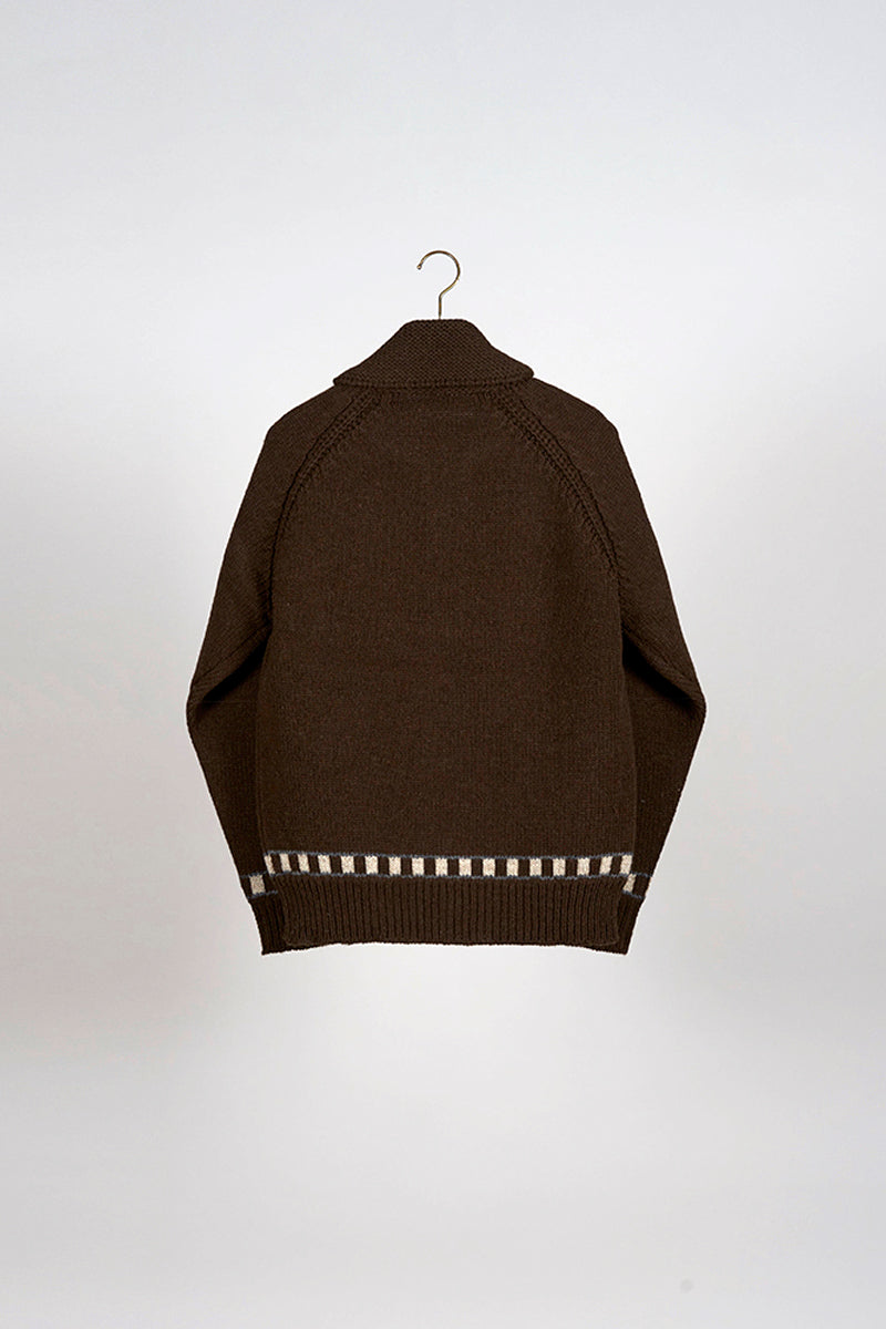 Nigel Cabourn - ZIP LINE CARDIGAN - WOOL – 1415+2 ONE FOUR ONE SEVEN