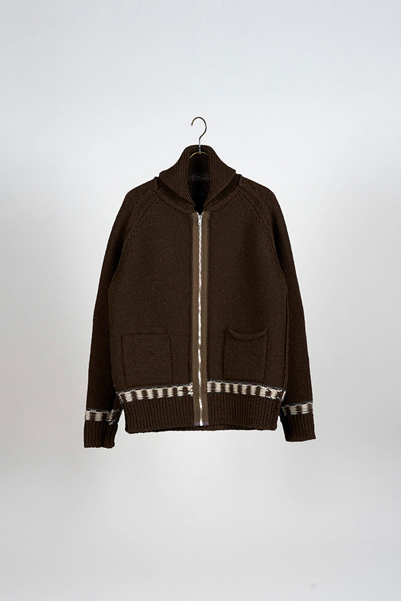 Nigel Cabourn - ZIP LINE CARDIGAN - WOOL – 1415+2 ONE FOUR ONE SEVEN